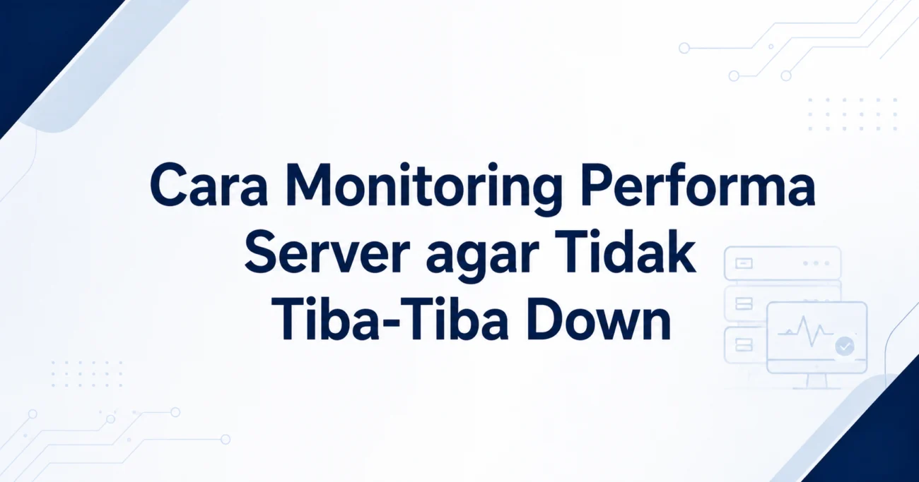 Cara Monitoring Performa Server agar Tidak Tiba-Tiba Down